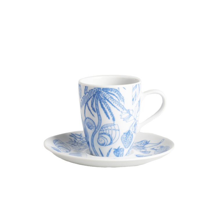 Crini & Sophia Espresso porcelain cup with saucer
