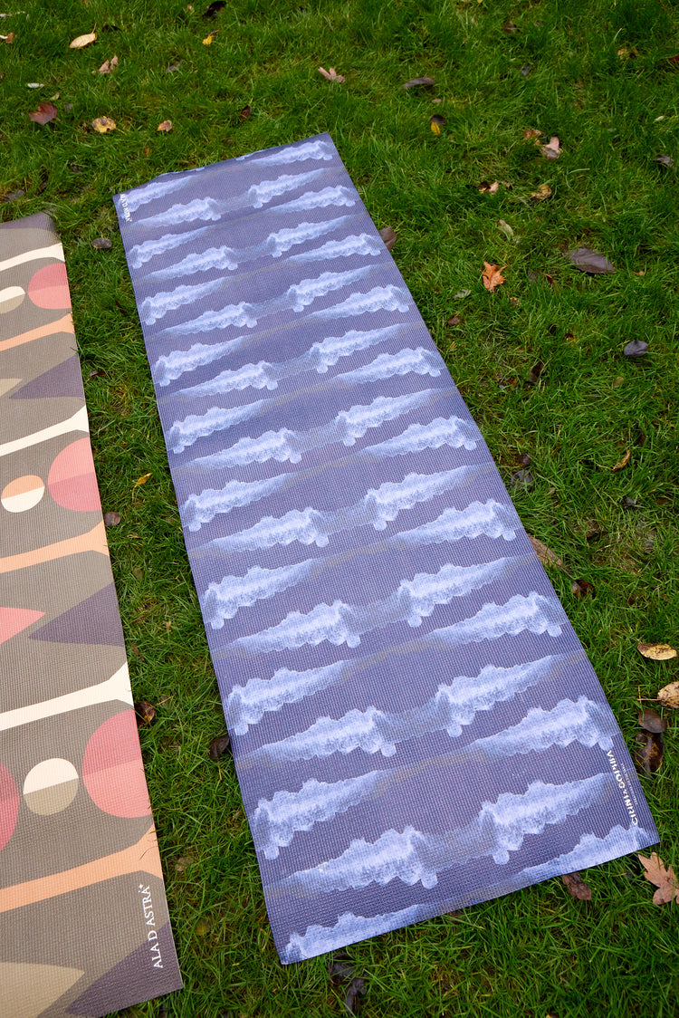 Tie Dye Blue Yoga Mat
