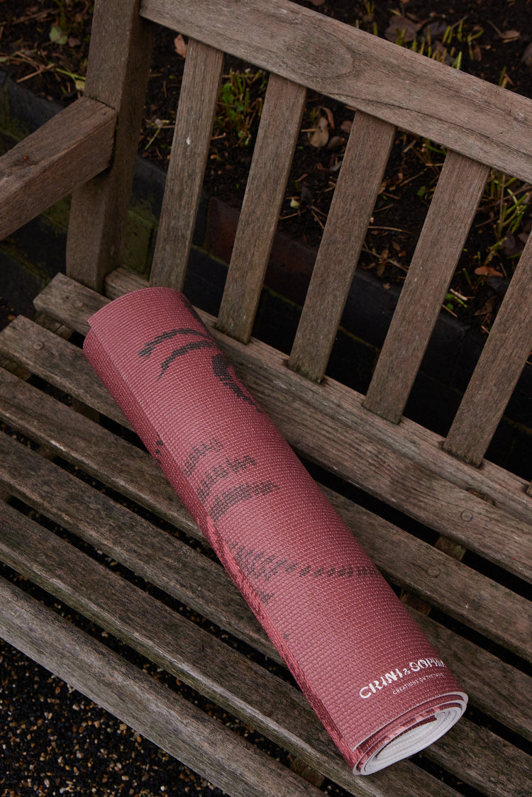 Tropical Red Yoga Mat