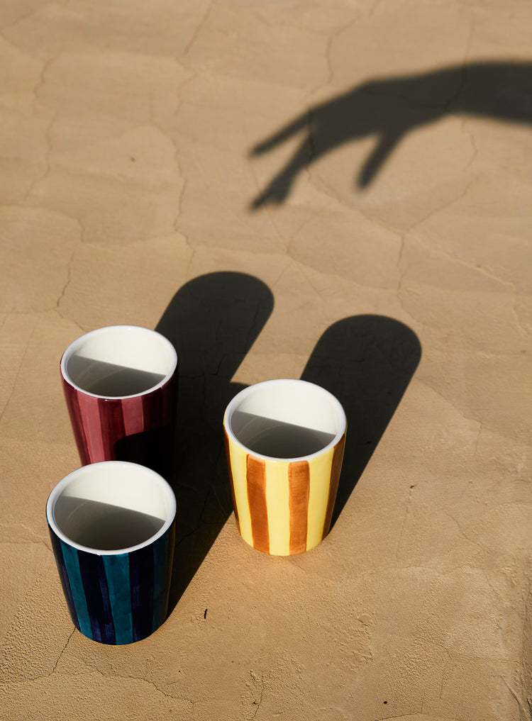 Striped Blue Cup