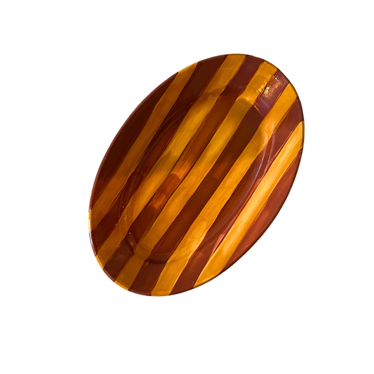 Striped Mustard Small Platter