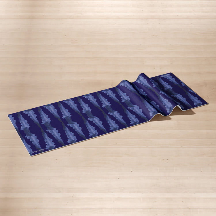 Tie Dye Blue Yoga Mat