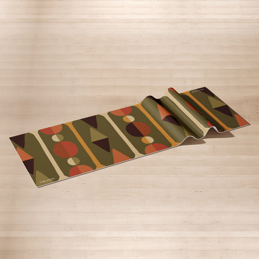 Art Deco Green Yoga Mat