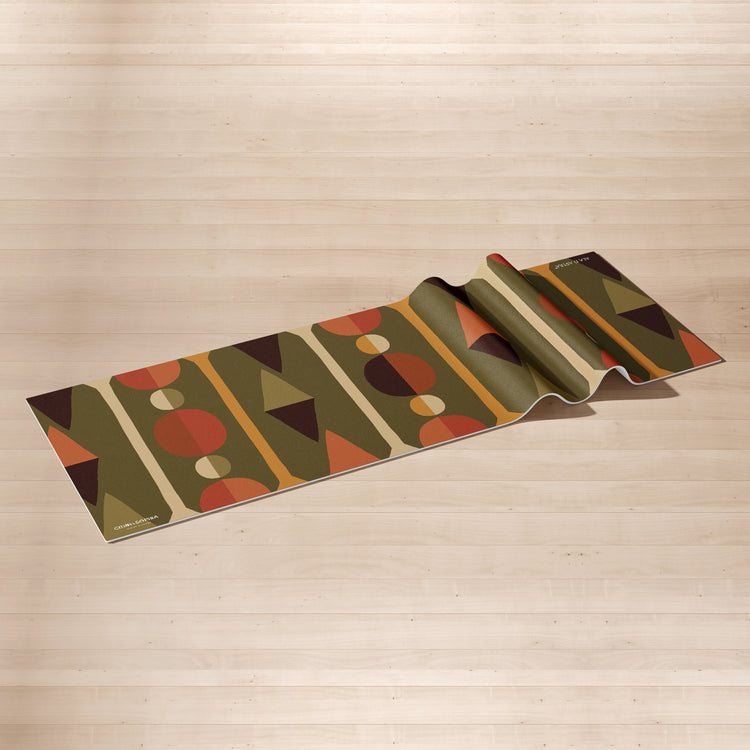 Art Deco Green Yoga Mat