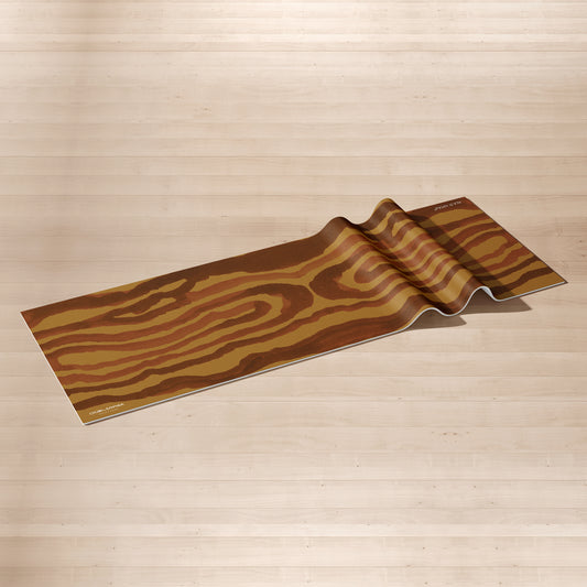 Animal Print Yellow Yoga Mat