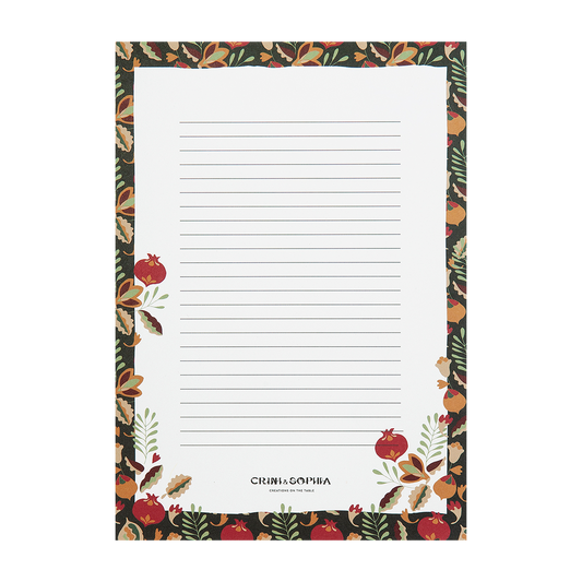 crini & sophia-notebook-pomegranates