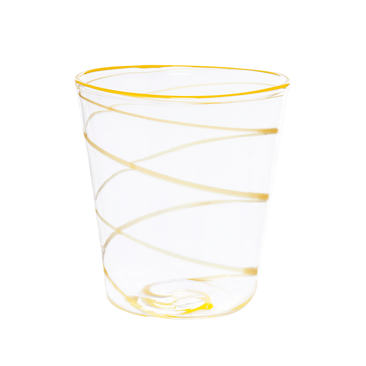 Yellow Borosilicate Tumbler Glass