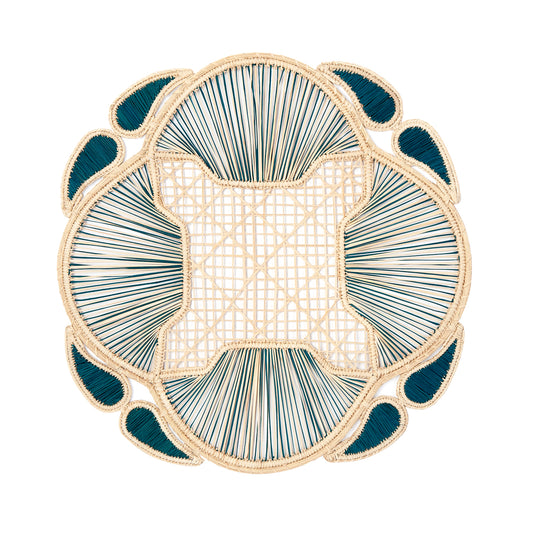 Petal Handwoven Blue Placemat
