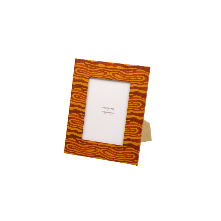 Animal Print Yellow Photo Frame