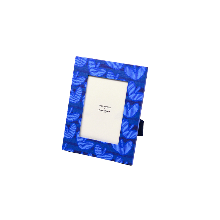 Hearts Blue Photo Frame