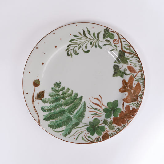 Mushroom Limoges Hand-Painted Charger Plate