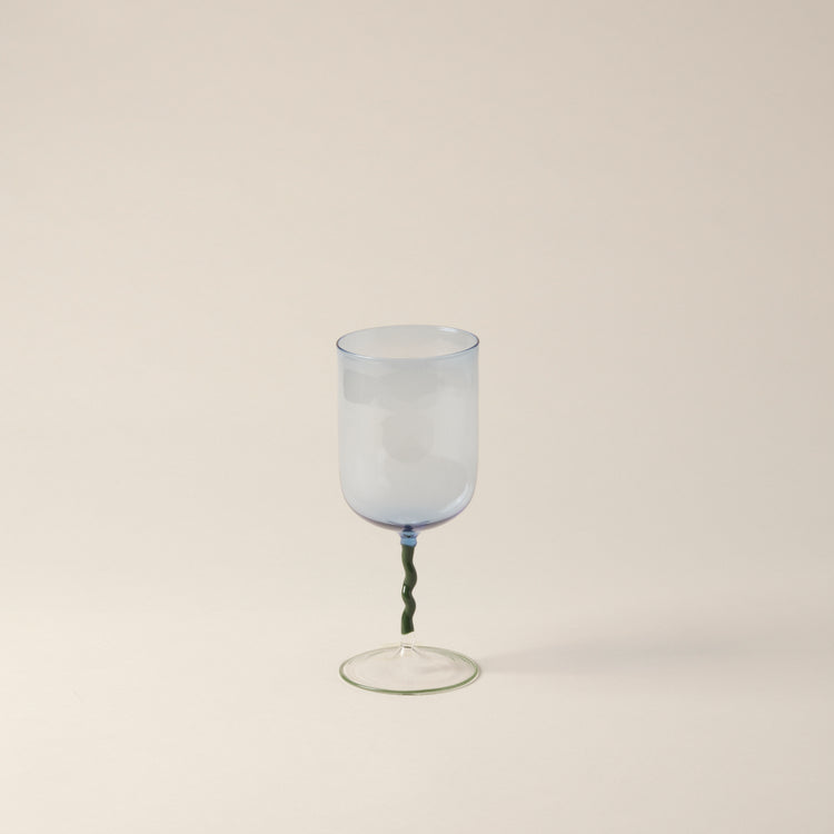 Blue Borosilicate Stem Glass