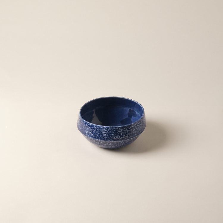 Blue Porcelain Caviar Bowl