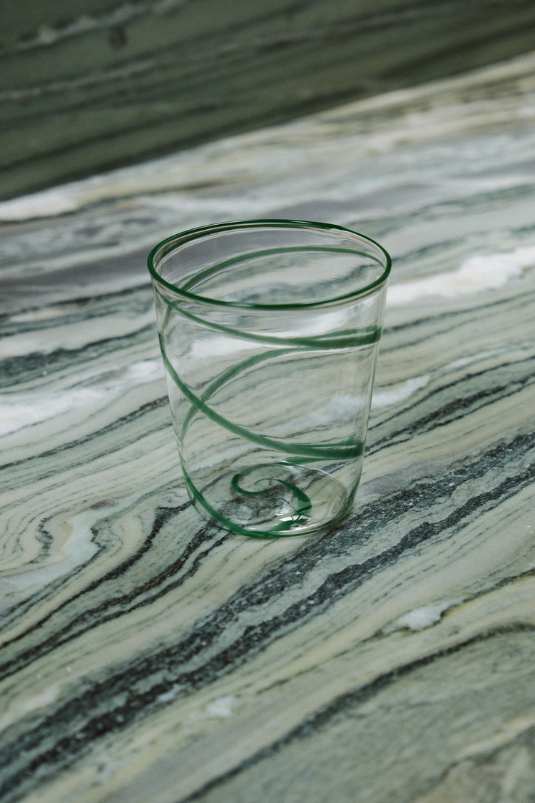 Green Borosilicate Tumbler Glass