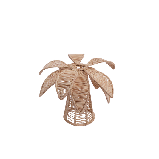 Palm Tree Handwoven Natural Candle Holder