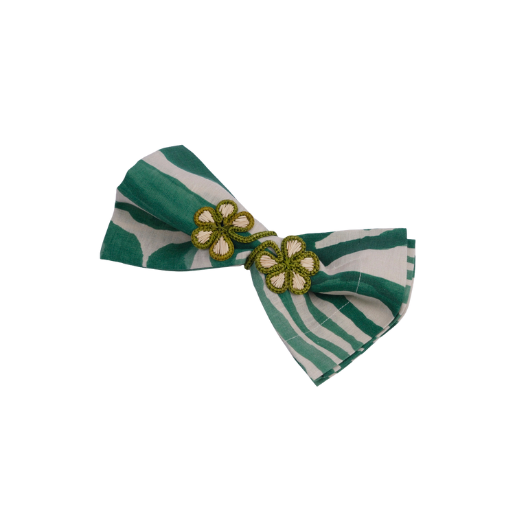 Set of 2 Rolled Flowers Handwoven Napkin Ring