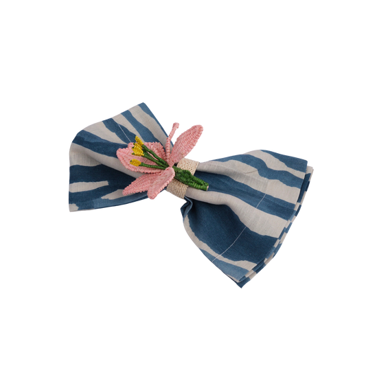 Set of 2 Tiger Lily Handwoven Napkin Ring