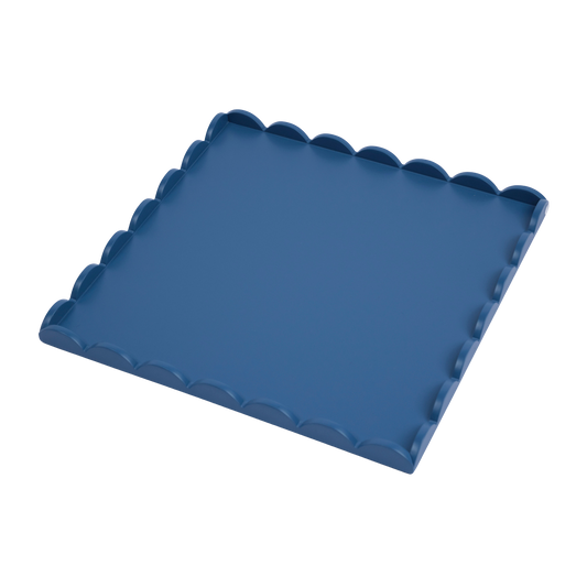 Blue Wooden Tray