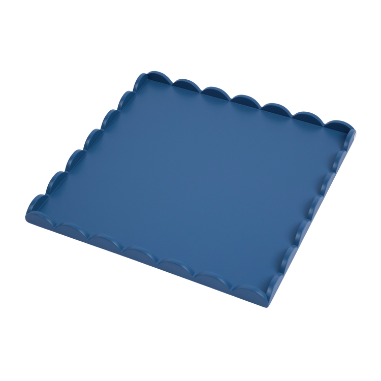 Blue Wooden Tray