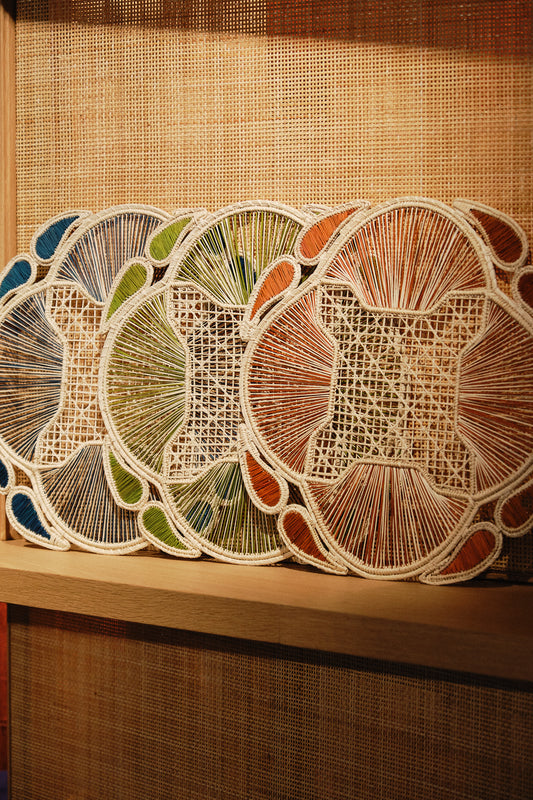 Petal Handwoven Red Placemat