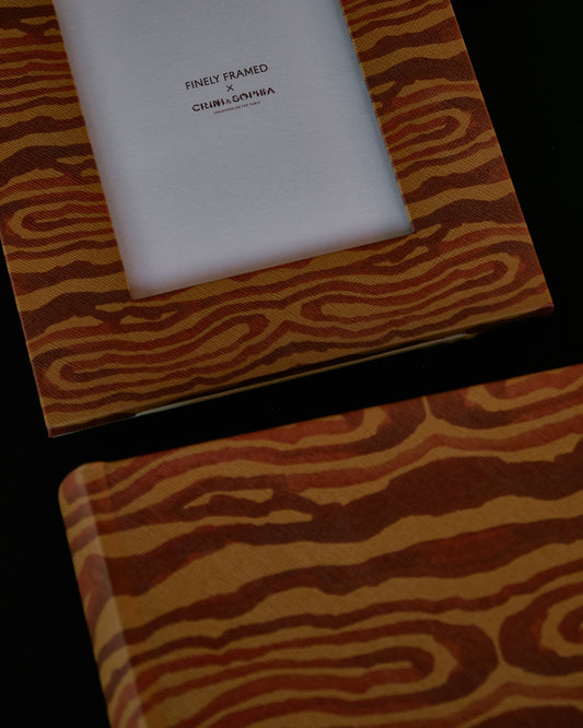 Animal Print Yellow Photo Frame
