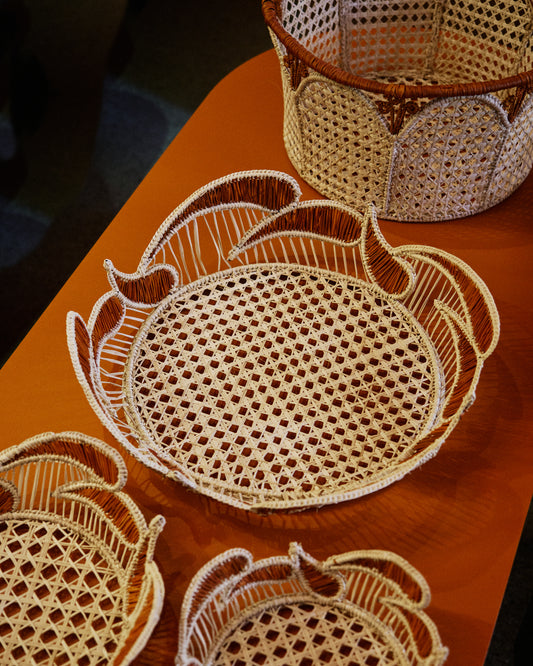 Petal Handwoven Red Mini Basket