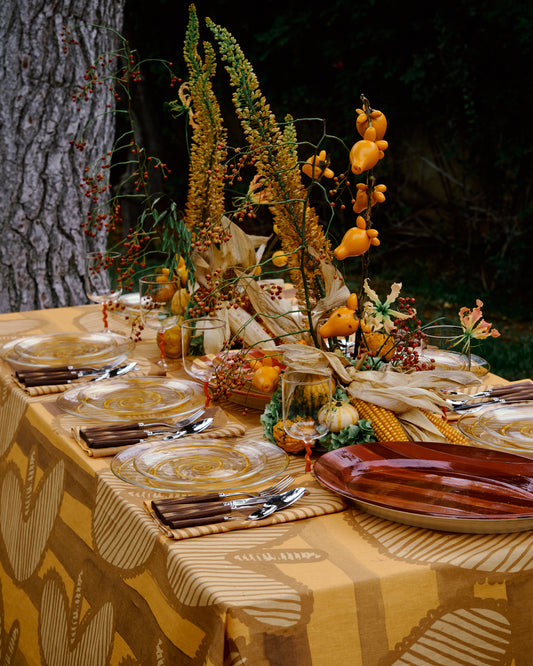 Striped Red Large Platter