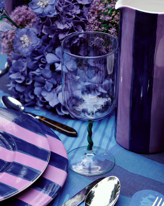 Blue Borosilicate Stem Glass