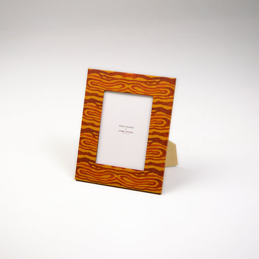 Animal Print Yellow Photo Frame