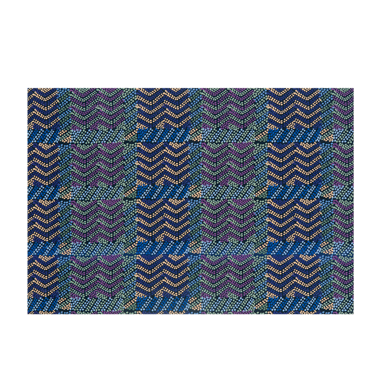 Set of 2 Stardust Blue Linen Placemats