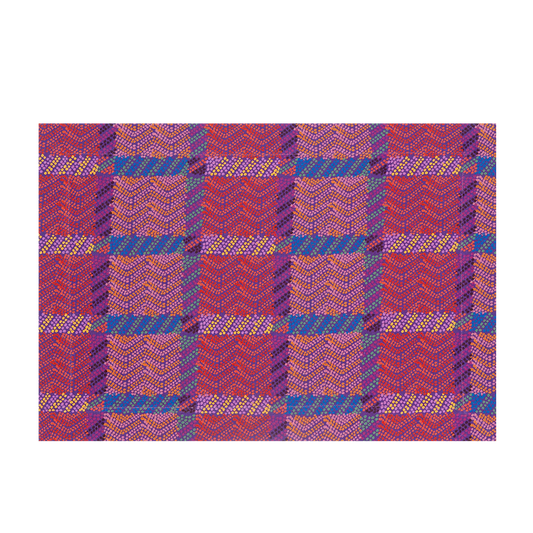 Set of 2 Stardust Padded Placemats Double Face