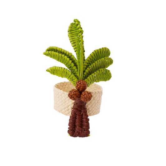 Set of 2 Coconut Tree Handwoven Napkin Ring