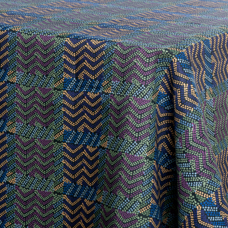 Stardust Blue Linen Tablecloth