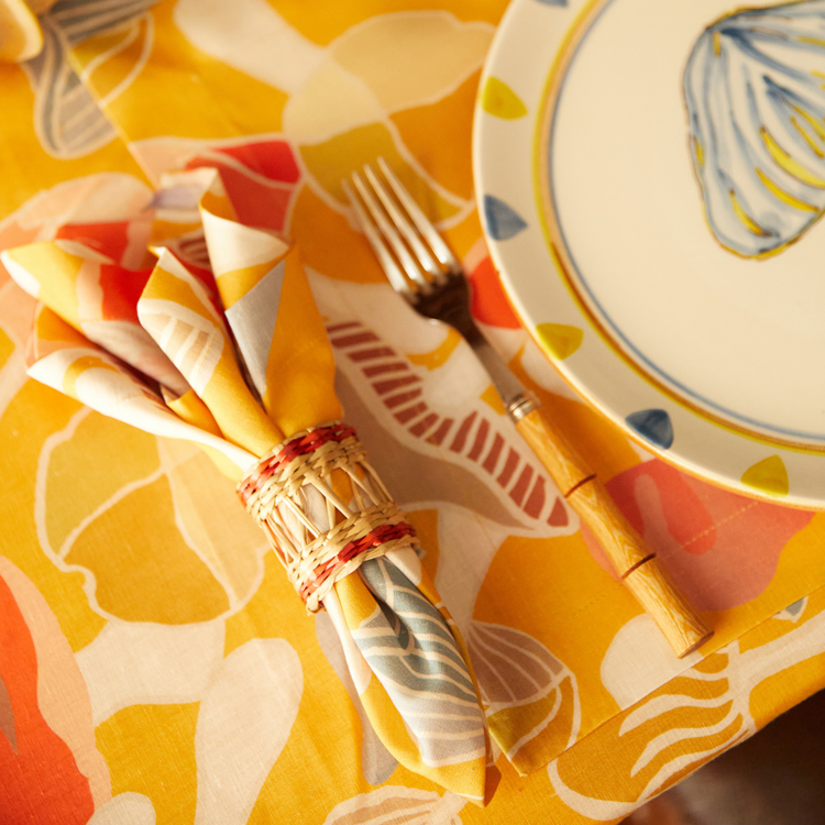 mustard-yellow-linen-napkin