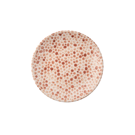 Hand-painted Red Dots Porcelain Plate
