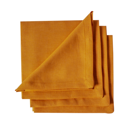 Orange Linen Napkins