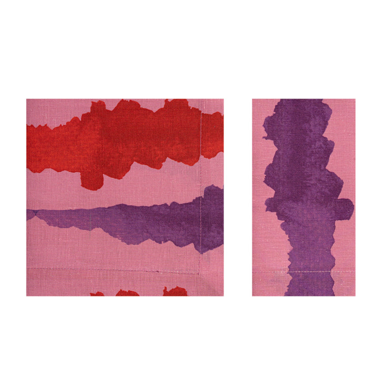 Pink Tie-Dye Linen Napkin