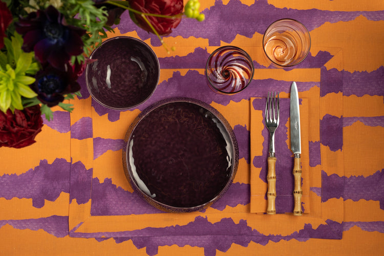 Purple Porcelain Bowl