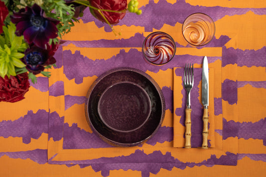 Purple Porcelain Plate