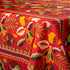 Red Pomegranates Linen Tablecloth