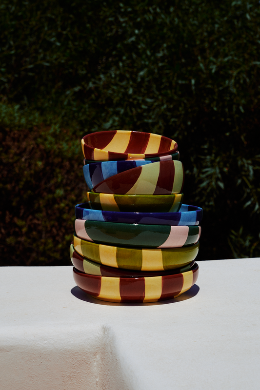 Striped Breakfast Set
