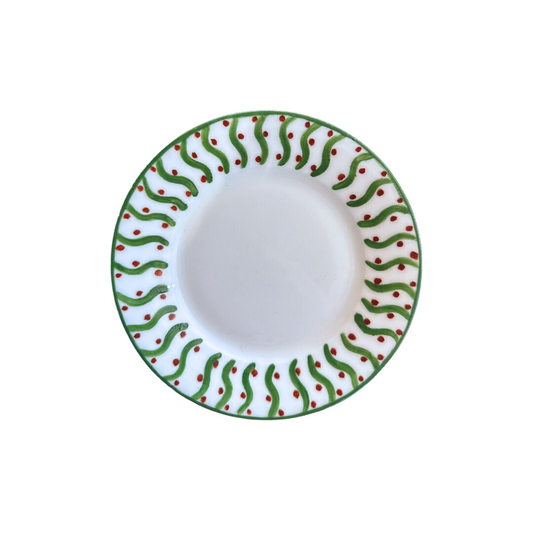 Botanical Limoges Hand-Painted Bread Plate