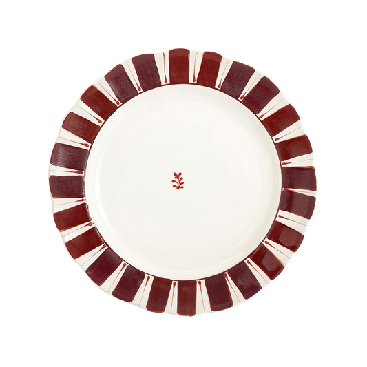 Bordeaux Pomegranates Hand-painted Ceramic Dinner Plate