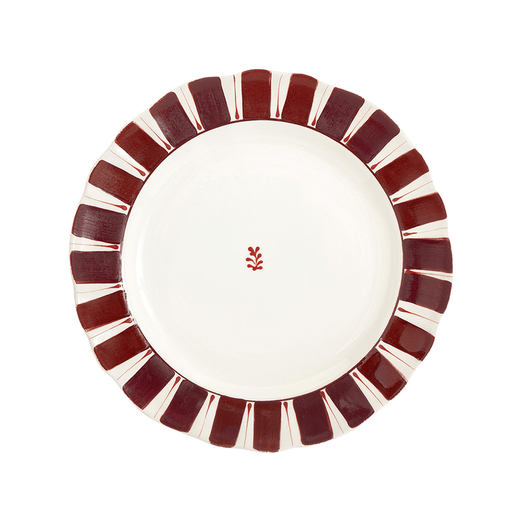 Bordeaux Pomegranates Hand-painted Ceramic Dinner Plate