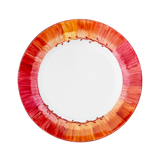 Tie-Dye Limoges Hand-Painted Charger Plate