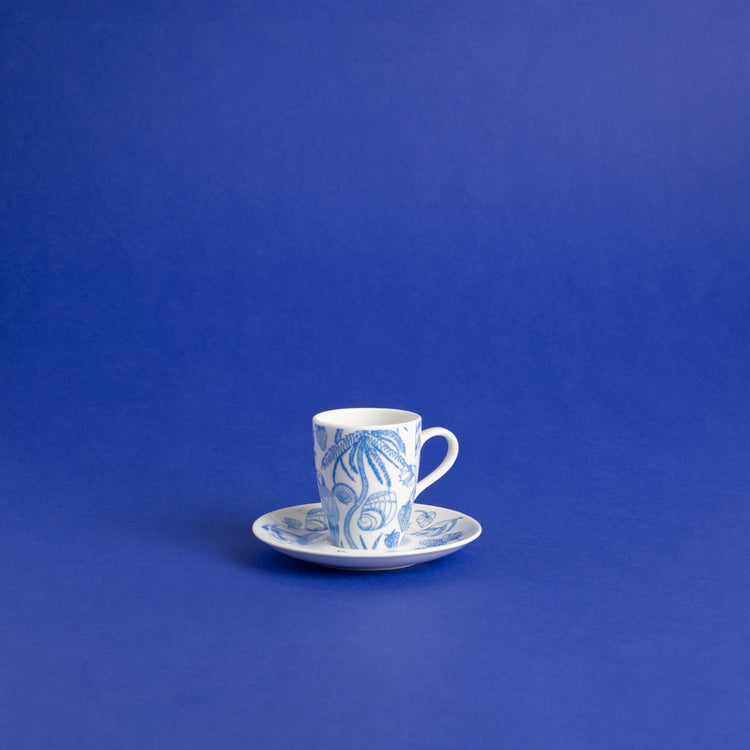 Crini & Sophia Espresso porcelain cup with saucer