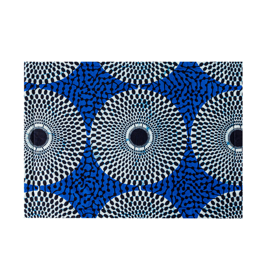 Cotton quilted placemat in blue