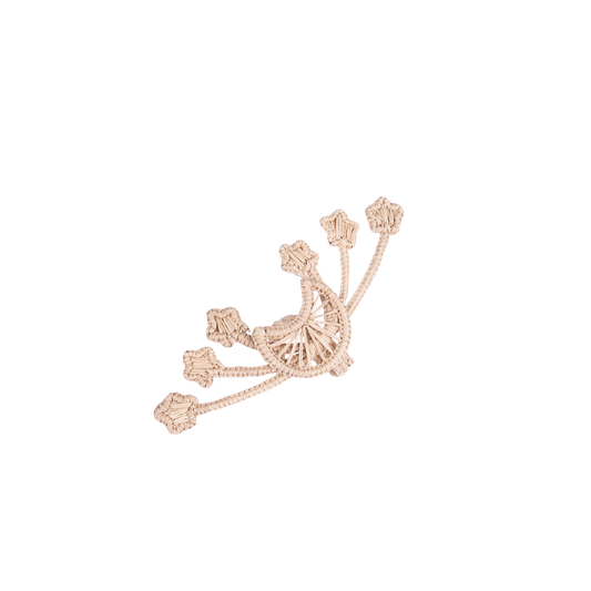 Set of 2 Star Handwoven Natural Napkin Ring