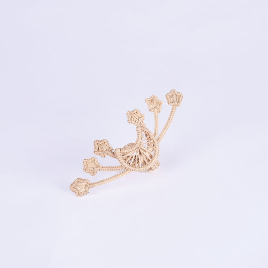 Set of 2 Star Handwoven Natural Napkin Ring