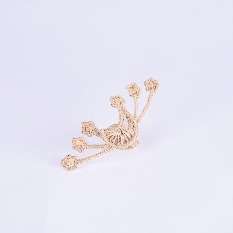 Set of 2 Star Handwoven Natural Napkin Ring